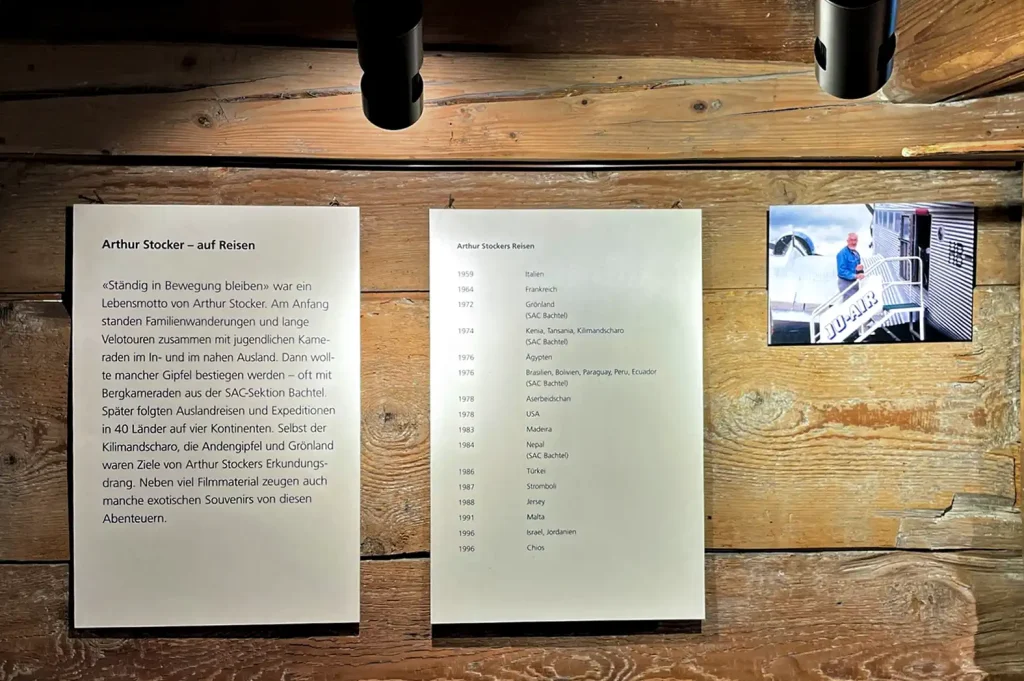 Gedenkausstellung Arthur Stocker – Filme und Erinnerungen Filmprojektoren, Kameras und Filmmaterial in der Arthur-Stocker-Gedenkausstellung im Dürstelerhaus